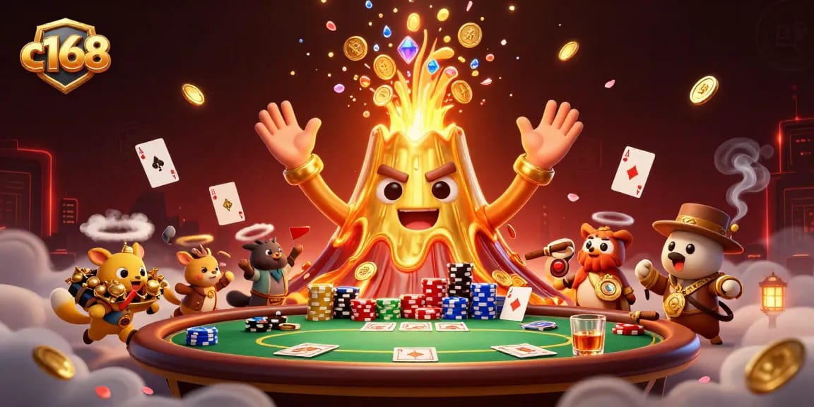Experience thrilling gameplay at c168 with vibrant casino action and dynamic poker scenes.