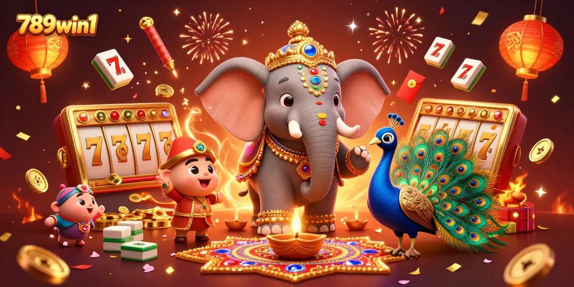 Engage in thrilling slots with 789win1 featuring dynamic jackpot elements and festive characters.