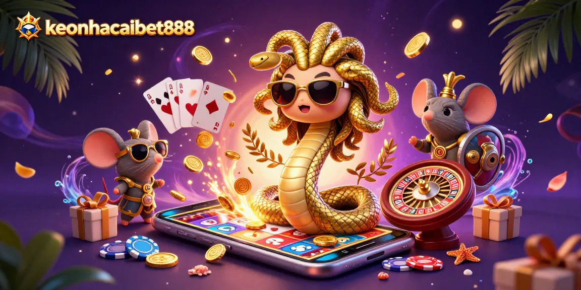 Engage with keonhacaibet888’s thrilling 3D casino adventure featuring vibrant games and characters.