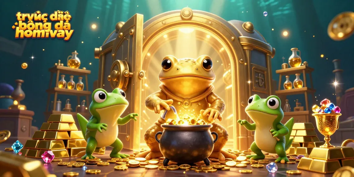 Experience trực tiếp bóng đá hôm nay with vivid visuals capturing excitement, gold coins, and thrilling gameplay.