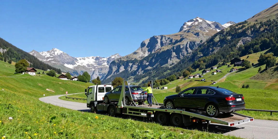 Import Ihres Fahrzeugs aus der Schweiz ins Vereinigte Königreich: Vorbereitung eines Fahrzeugs für den Transport in die Schweiz.