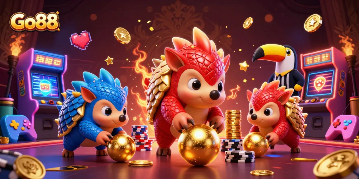 Go88 features competitive pangolins bowling through poker chips in an exciting online casino scene.