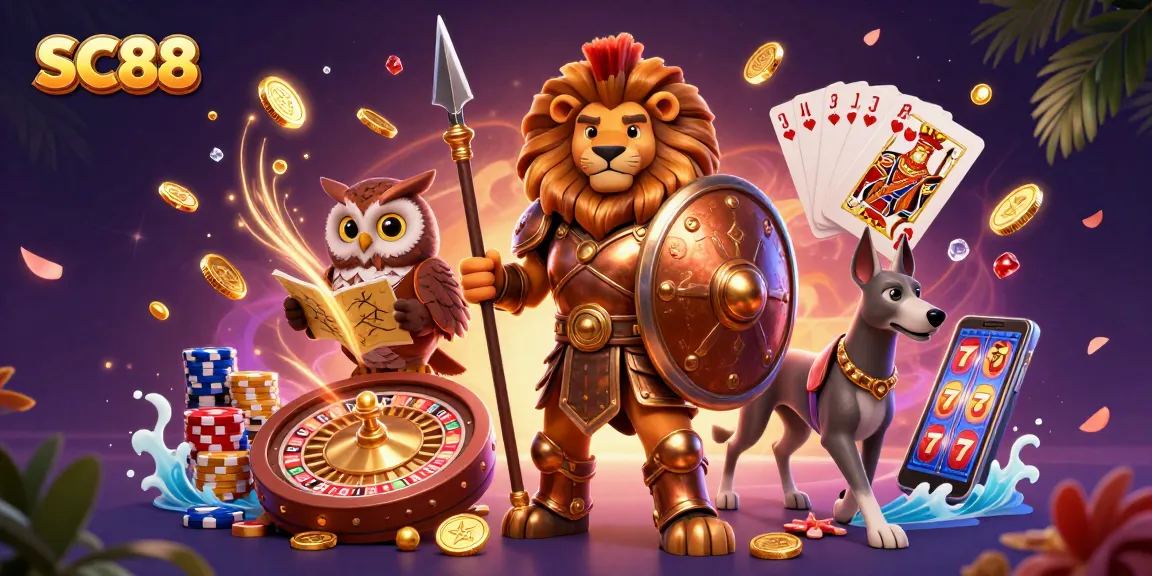 Win exciting prizes with SC88's vibrant 3D casino-themed celebration of games and strategy.