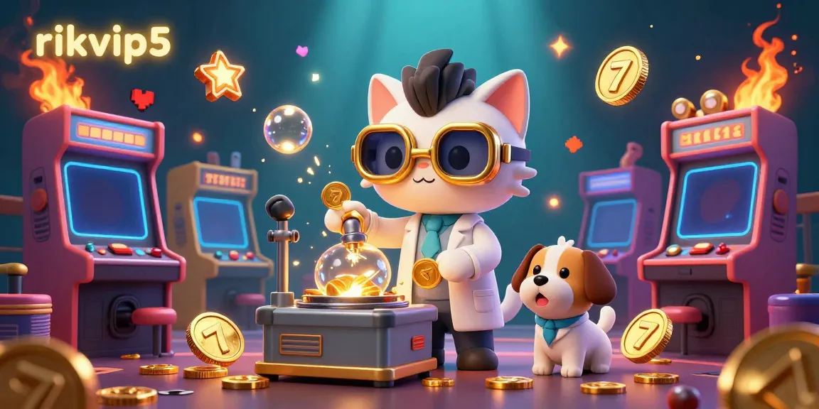 Experience vibrant gaming features at rikvip5, showcasing character-driven casino illustrations with dynamic gameplay elements.